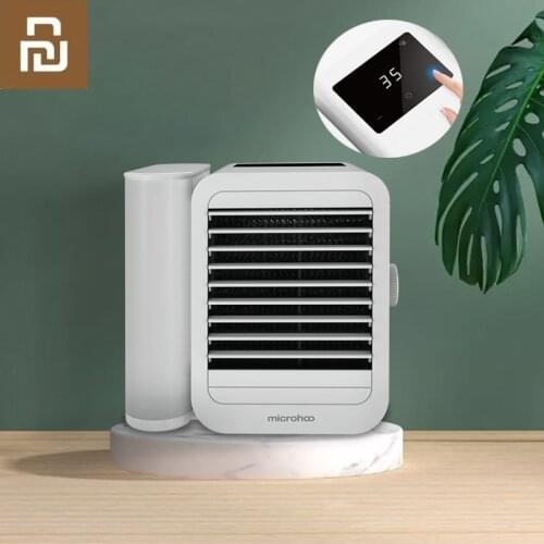 Xiaomi Microhoo Mini Air Conditioner Water Cooling Fan Touch Screen Timing Artic Cooler Humidifier Energy Saving Bladeless Fan
