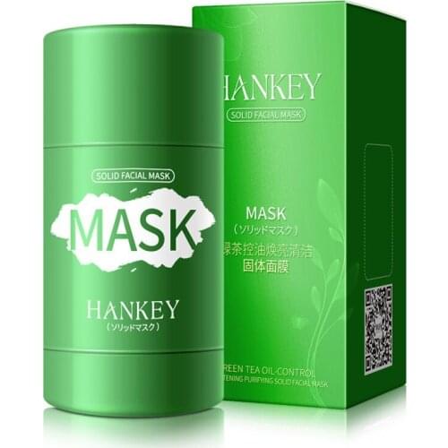 Green Tea Facial Masks Clay Stick Oil Control Blackhead Remo