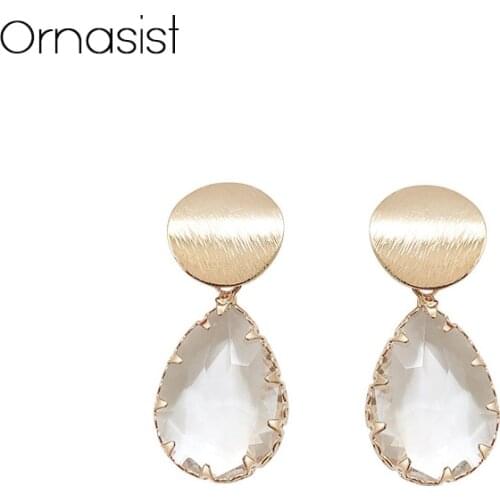 Retro Exquisite Fashion Wild Simple Stud Earrings Crystal Earrings Earrings Design Sense Small Earrings Female Jewelry