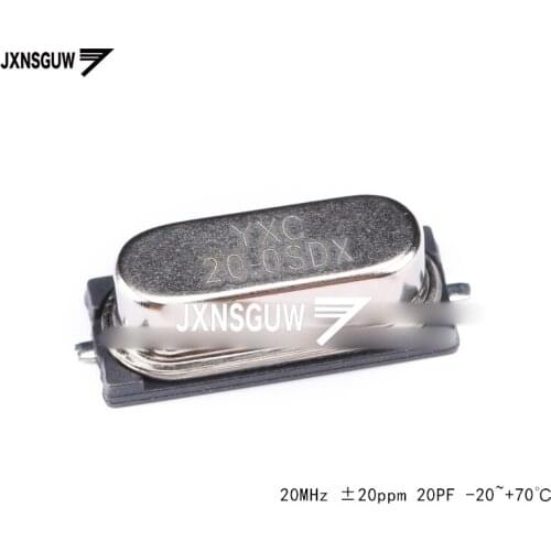 10PCS SMD passive crystal oscillator/HC-49SMD 20MHz 20ppm 20PF X49SM20MSD2SC