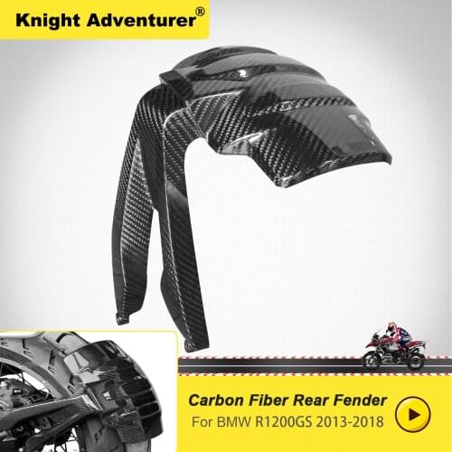 Full Carbon Fiber Motorcycle Rear Fender Hugger Mudguard Tire Mud Splash Cover Guard For BMW R1200 GS R1200GS 2013-2018