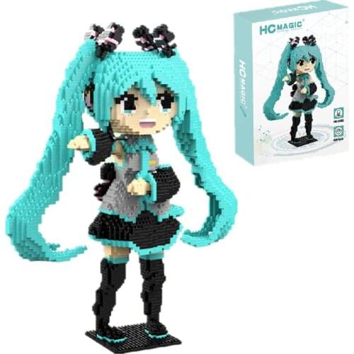 4264pcs Hatsune Miku Building Blocks Childrens Educational Building Toys Adult High-difficulty Blocks Model Decoration Gift Toy