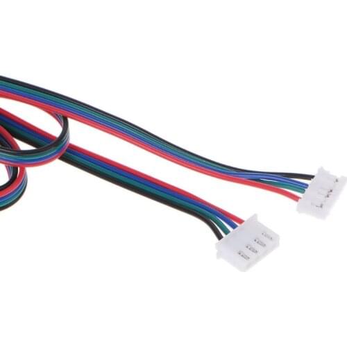 5Pcs 3D Printer 4-Pin Female-Female XH2.54 Connector Nema17 Stepper Motor Cable