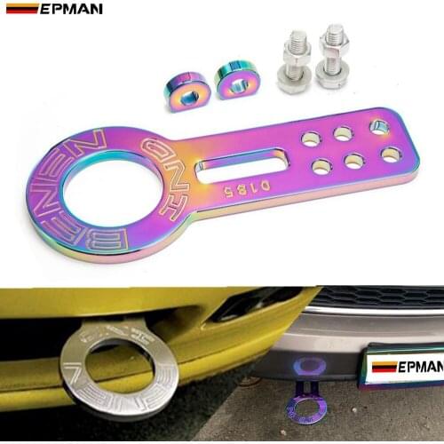 Anodized Universal Front Tow Hook Billet Aluminum Towing Kit For Jdm Racing EP-TH0185F
