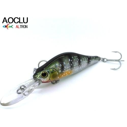 AOCLU wobblers Jerkbait 7 Colors 7cm 9.2g Hard Bait Minnow Crank Fishing lures Bass Fresh Salt water 6# VMC hooks