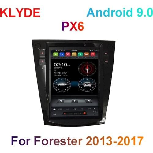 KD-10423 KLYDE android 9.0 system PX6 car audio radio player stereo system with gps wifi bluetooth for Forester 2013-2017