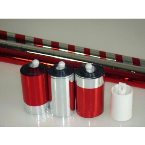 Free Shipping Triple Color Changing Cane (Bright Red - Bright Silver&Red - Silver),Magic Trick,Magic Accessories,Prop,Magic Cane