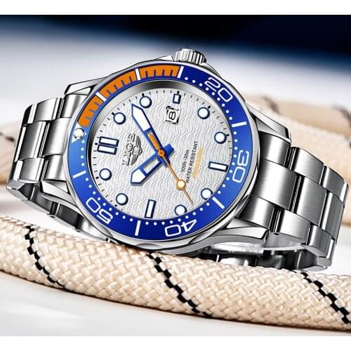 Relogio Masculino 2021 LIGE Luxury Men Watch Top Brand Fashion Diver Watch For Men Waterproof Date Clock Sport Quartz Wristwatch