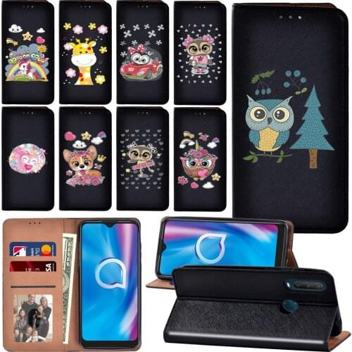 Cute EVA Series Pattern Luxury Flip Case for Alcatel 1C/1S 2020/1V 2020/3L 2020 Durable Phone Cover Case