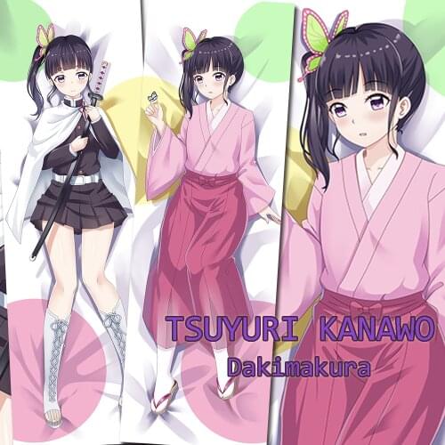Demon Slayer Kimetsu no Yaiba Tsuyuri Kanawo Body Pillowcase 3D Double-sided Cartoon Otaku Hugging Dakimakura Pillow Cover