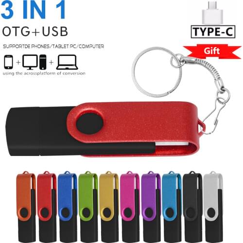 New Usb 2.0 pendrive OTG USB flash drives for SmartPhone/Tablet/PC 8GB 16GB 32GB 64GB 128GB cle usb stick High speed pen drive