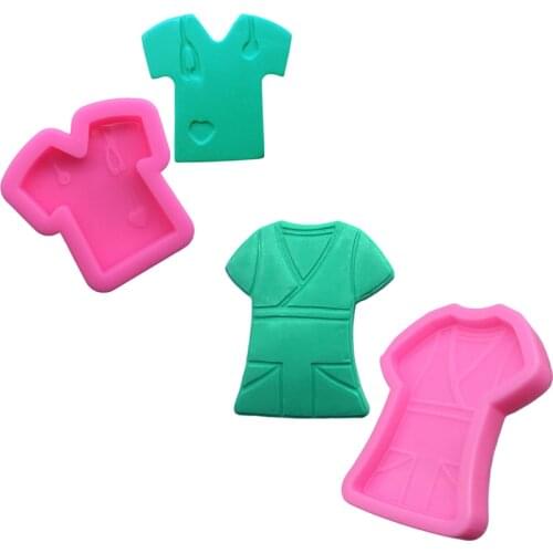 Nurse Uniform Silicone Sugarcraft Mold Chocolate Cupcake Baking Fondant Cake Decorating Tools