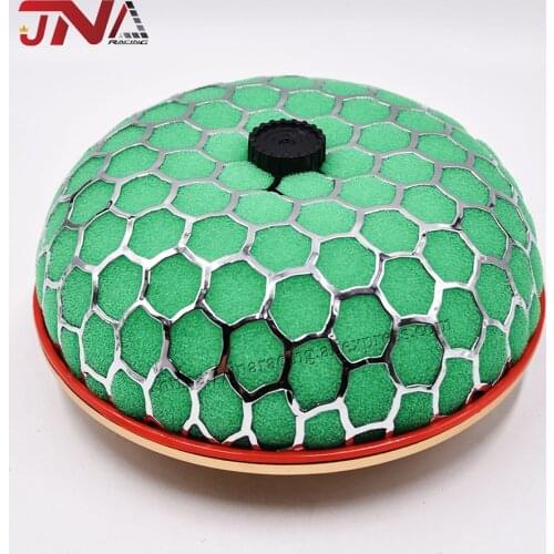 JDM Racing Car Air Filter Kit Green Mushroom Look Universal Auto Air Filters 3.2inch/4inch