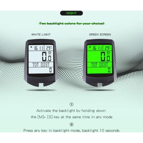 Bike Computer Five Languages Waterproof Digital Lcd Odometer Speedometer Cycling Outdoor Cycling Riding Bicycle Accessories
