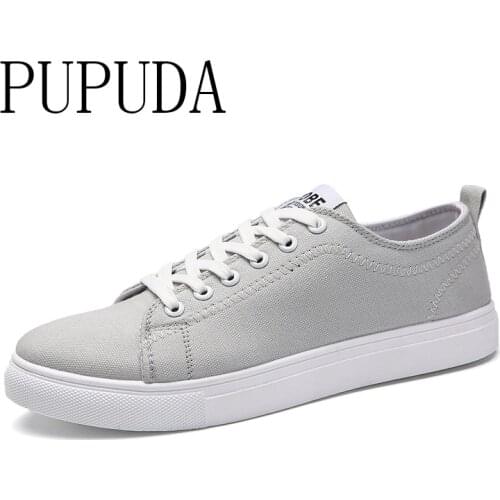 PUPUDA fashion canvas shoes men casual shoes classic outdoor espadrilles comfortable trend sneakers men running shoes spring