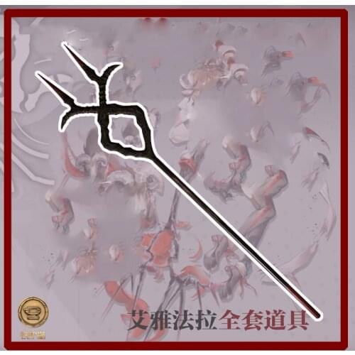 Hot Game Arknights Eyjafjalla Staff Cosplay Weapon Halloween Carnival Custom Hand Made Prop Toys Birthday Gifts