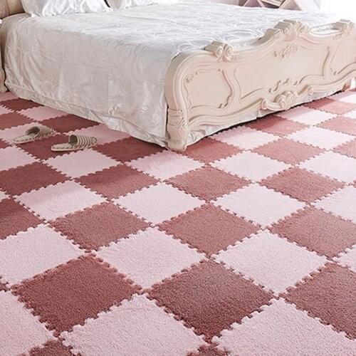 Top Sale 1pc 30*30cm Living Room bedroom Children Kids Soft Carpet Magic Patchwork Jigsaw Splice Heads Climbing Baby Mat