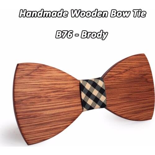 Handmade Men/Women Wood Bow Tie Business Butterfly Cravat Party Ties