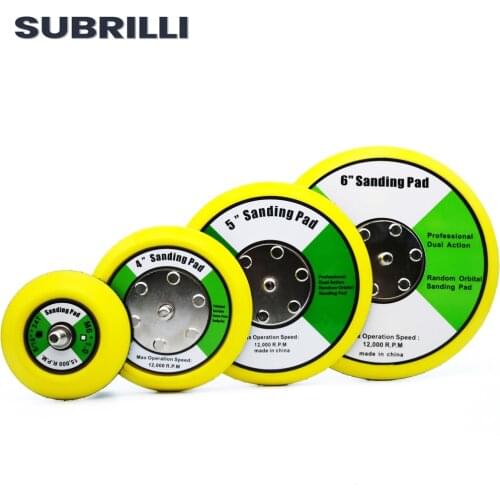 3''/4''/5" set polishing sander backer plates hook&loop sanding backing pads for car polisher air sander buffing disc 5/16“*24T