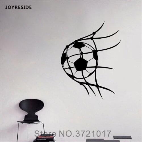 JOYRESIDE Soccer Ball Wall Sport Football Game Player Decals Vinyl Sticker Living Room Home Interior Decoration Art Mural A1591