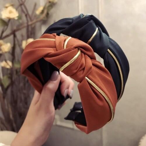 Fashion Korean style Sweet Phnom Penh hairband Women Girls Sexy Simple Knotting Hair Hoop headwear Hair Accessories