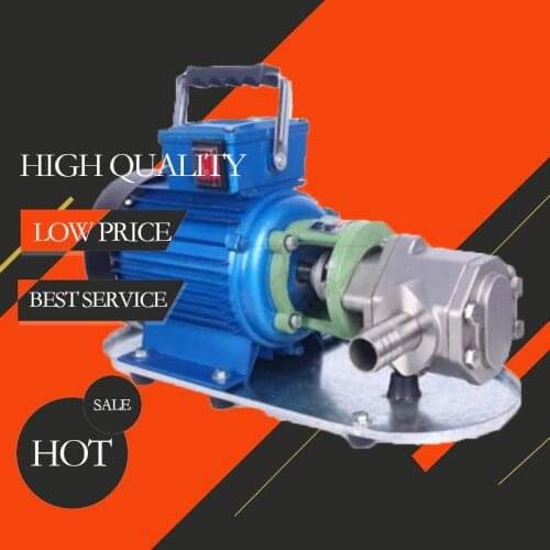 100l/min Stainless Steel Self-priming gear pump high viscosity oil diesel cooking oil WCB-100 gear pump