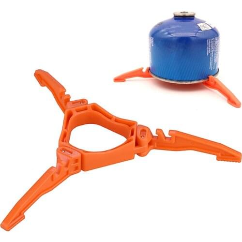 Foldable Gas Tank Stand Outdoor Camping Hiking Cooking Stove Gas Cartridge Canister Tripod Footrest Gas Tank Stander