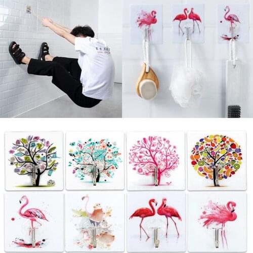 4 Pcs Strong Hook Paste Storage Rack Organizer Hanger Seamless Waterproof Wall Stickers Kitchen Accessories Bathroom Tools