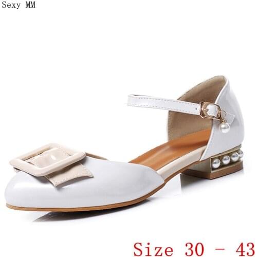 Pumps Women Oxfords Career D'Orsay Shoes Low High Heels Woman Low High Heel Shoes Small Plus Size 30 31 32 33 - 40 41 42 43