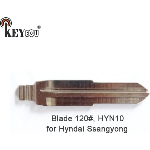KEYECU 10x KEYDIY Universal Remotes Flip Key Blade 120#, HYN10 for Hyndai, for Ssangyong