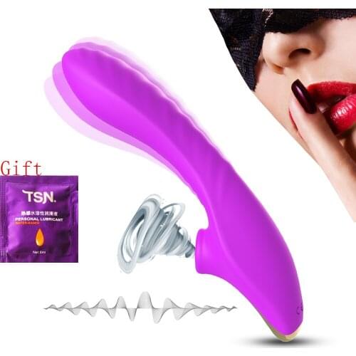 Heating Sucking Vibrator Vagina Clitoris Stimulator G-spot Sucker Dildo Erotic Masturbator Adult Sex Toys For Women Sex Shop