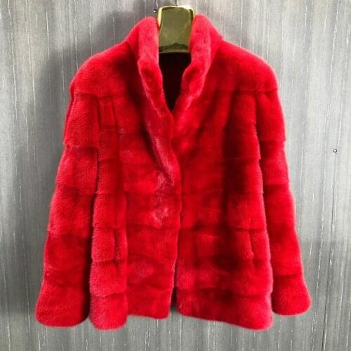 2020 ladies new natural mink fur jacket real mink fur jacket winter warm fashion luxury noble mink fur clothing