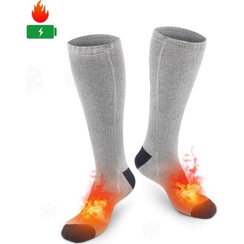 Winter Heated Socks High Elasticity Warm Feet Electric Warming Thermal Sox Winter Hunting Heating Socks Outdoor Sport Ski Hiking