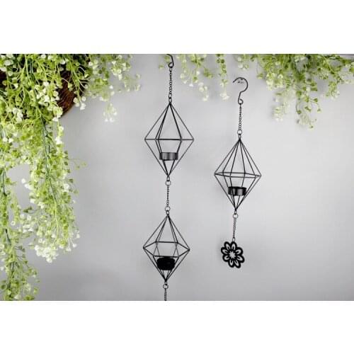 1PC European High Quality Geometry Simple Style Metal Glass Candle Holder Metal Lantern Home Decor Gift Metal Artcraft MK 009