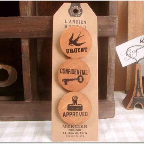 1pcs Zakka set of three clip creative wooden clip wooden photo clip round long tail clip wholesale simple packaging