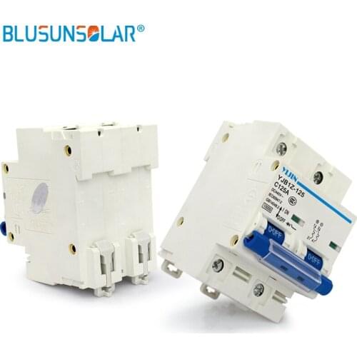 2 pieces/lot) 2P 125A DC440V MCB Solar Energy Photovoltaic PV Mini DC Circuit Breaker Used For Solar Power System
