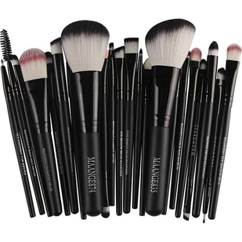 22pcs/set Cosmetic Make Up Brush Set Professional Foundation Blusher Face Powder Eyebrow Lip Brushes Set Color Makeup Brush G50