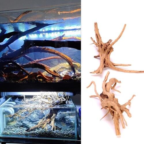 Aquarium Landscape decor DriftWood Fish Tank Drift wood Natural Tree Trunk Fish Tank Plant Aquario Decoration Golden Forest