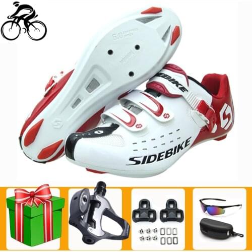 Sidebike Road Cycling Shoes Men Bike Sapatilha Ciclismo Ultralight Bicycle Sports Self-locking Professional Breathable Bicicleta