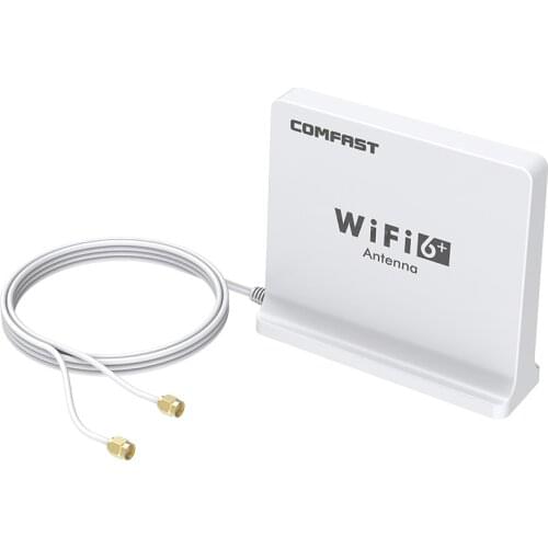COMFAST Omnidirectional High Gain extened antenna SMA Dual Band antenna with 1.5M extension cable base for wifi6 network card