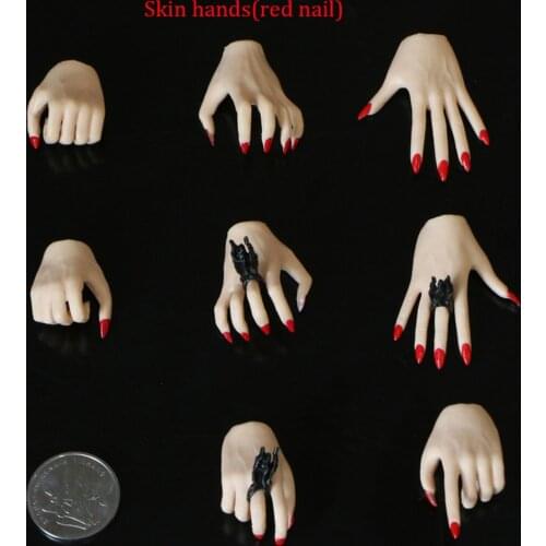 1/6 Replaceable Hand Type 4 Hands Fit 12'' PH TBL Female Action Figure Body Mode With Nail Polish