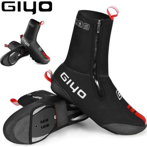 GIYO Cycling Boot Covers MTB Shoe Covers Fleece MTB Road Waterproof Rainproof Warm bike Shoes Covers Bicycle Winter Accessories