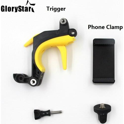 GloryStar Stablizer Trigger Shutter Holder Adapter for GoPro Hero 5, Hero 4 3 2, Xiaomi Yi 1, 4K, 4K+ Action Cameras Accessories