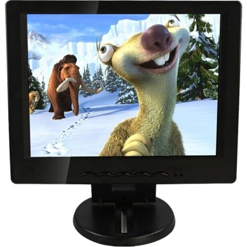 HONEPRT New 10 Inch or 12Inch LED Display Touch Screen Monitor Support USB,VGA ,DVI,DC interface for Kitchen,Bedroom,Hotels