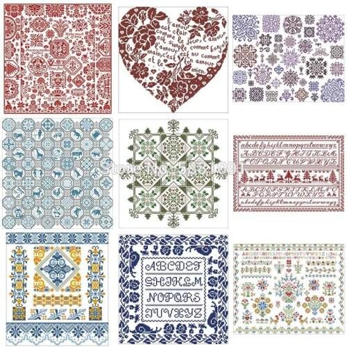 Quaker Jigsaw patterns Counted Cross Stitch 11CT 14CT 18CT DIY Chinese Cross Stitch Kits Embroidery Needlework Sets home decor