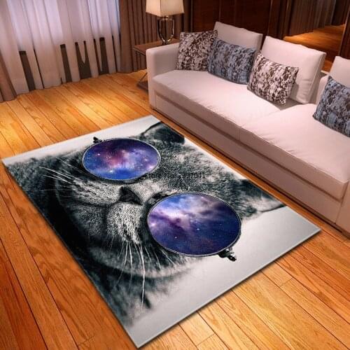 Cartoon Animals Cat 3D Printed Carpet Kids Bedroom Play Mats Child Room Decorative carpets Home Area Rugs coffee table Floor Rug