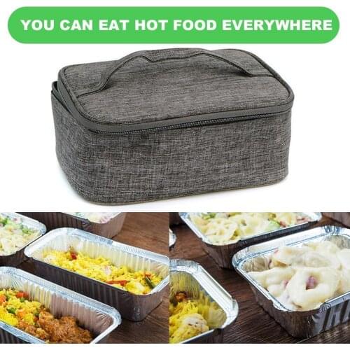 1Pc USB Heating Lunch Box Insulation Bag Outdoor Picnic Heated Bag Office Waterproof Oxford Food Bento Electric Storage Por N0S2