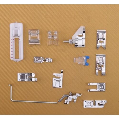 14pcs Snap On Presser Foot Set Fit For Low Shank Husqvarna Viking Sewing Machine Daisy 335 330 325