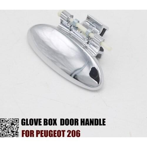 OKC CHROME GLOVE BOX DOOR HANDLE FOR PEUGEOT 206