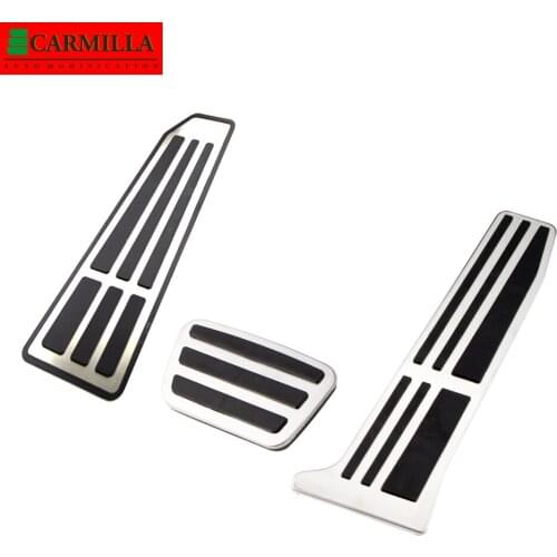 Carmilla Stainless Steel Car Pedals Protector for Lexus ES ES200 ES260 ES300H ES350 F SPORT 2018 2019 2020 2021 Accessories